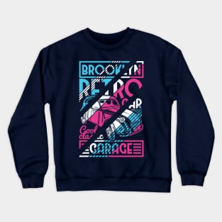 Brooklyn Retro Car Garage #1 Crewneck Sweatshirt